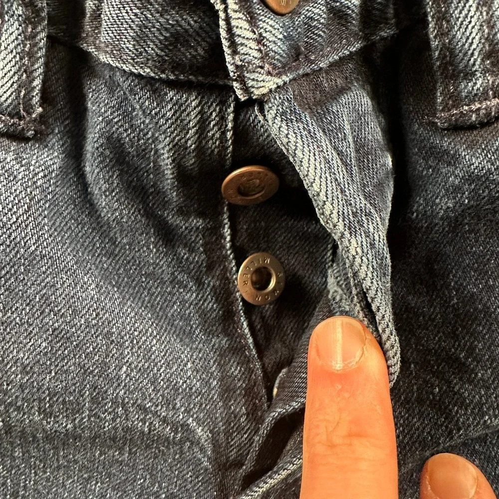 Simon Miller Men's Selvedge Narrow‎ Jeans Dark Wash 29x32 Made In USA Button Fly